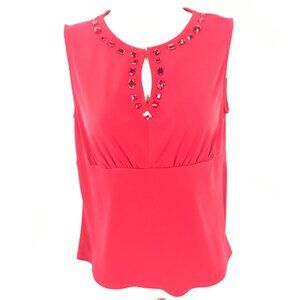 George Stretch Womens Red Tank Top -Size S (4/6)